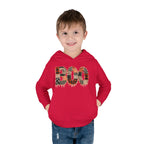 Toddler Hoodie - "BOO" Plaid Halloween Pullover