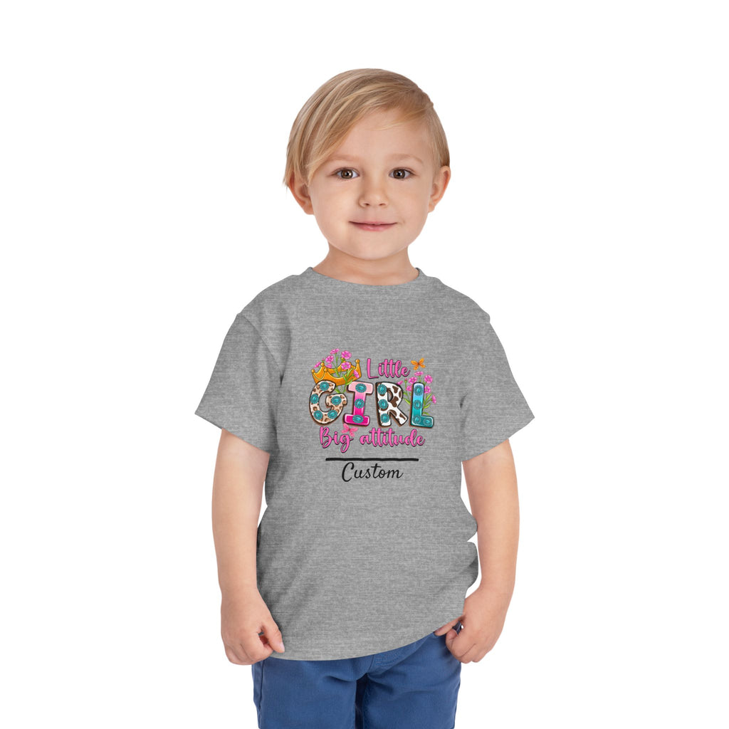 Little Girl, Big Attitude — Customizable Toddler Tee