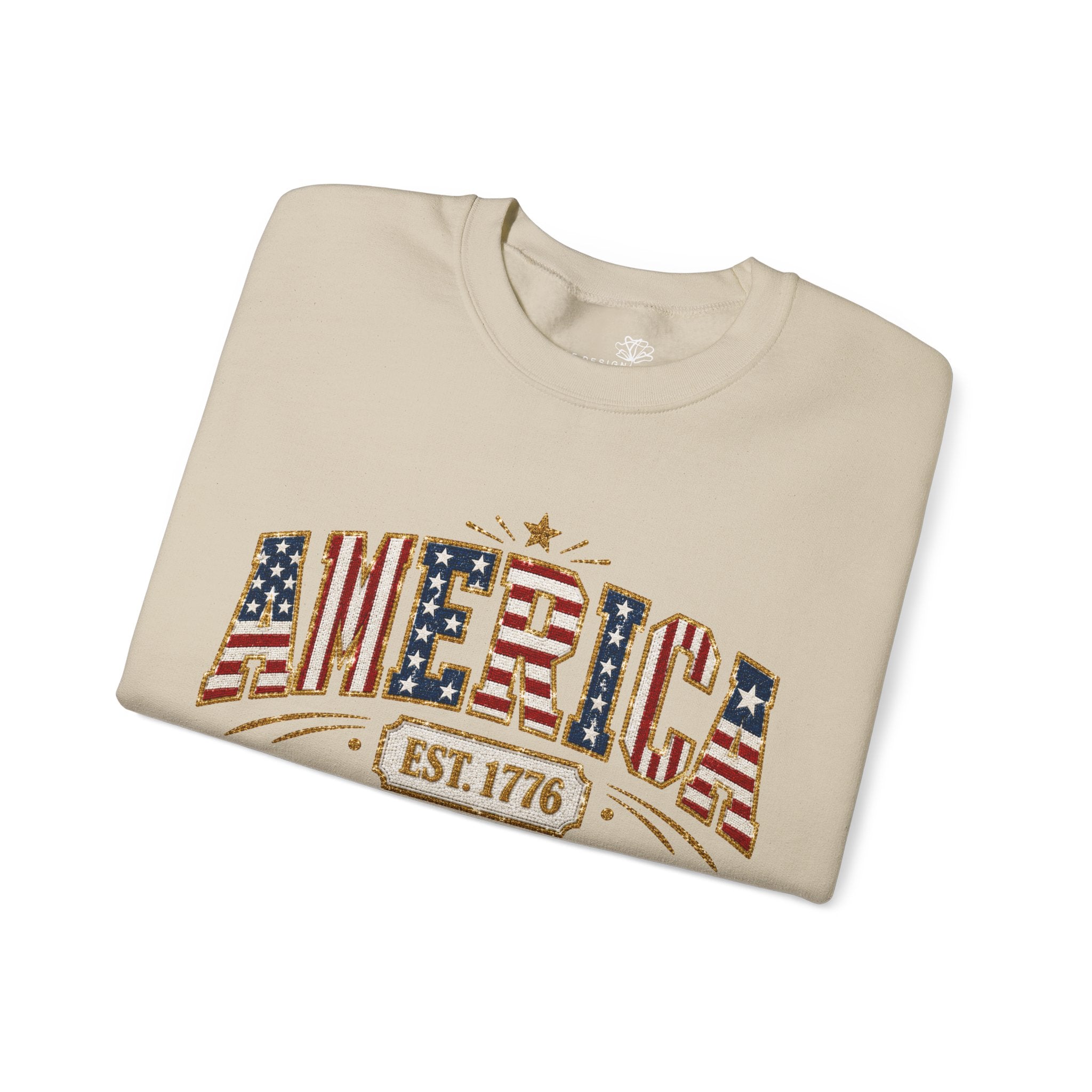 America 250th Anniversary Crewneck Sweatshirt — Patriotic Women’s Gift | S–3XL