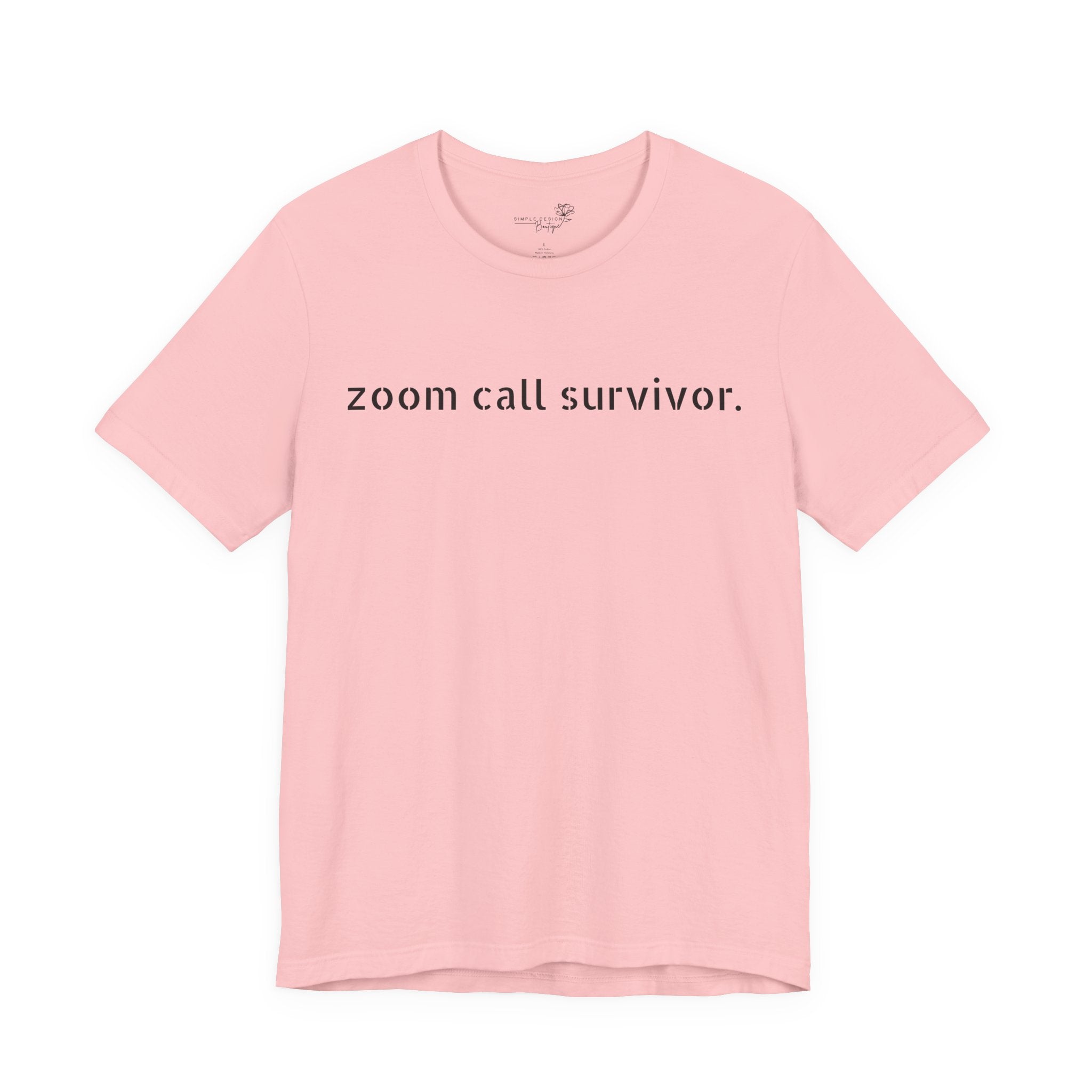 Zoom Call Survivor Funny Work From Home T-Shirt