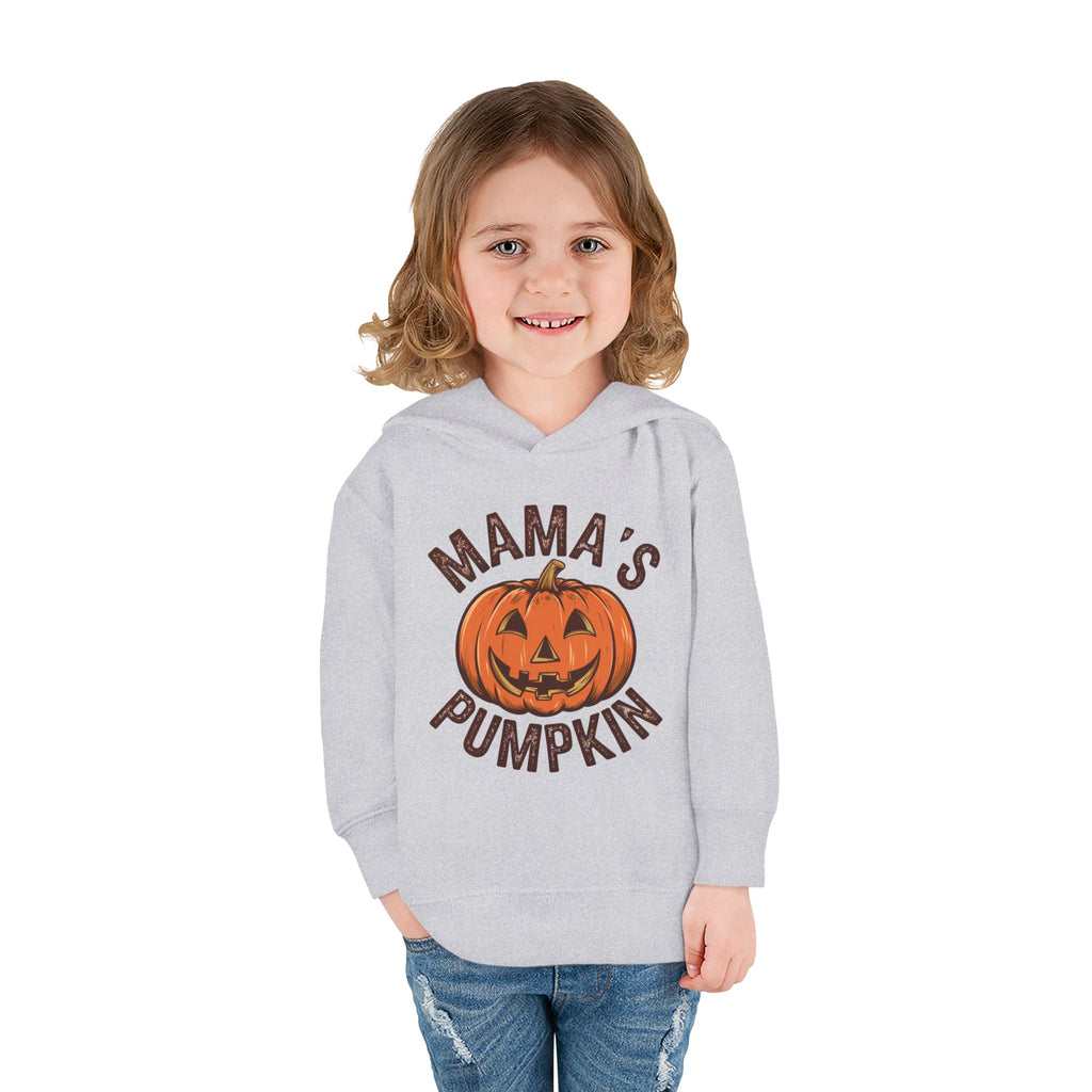 Toddler Hoodie — "Mama's Pumpkin" Halloween Jack-o'-Lantern Pullover