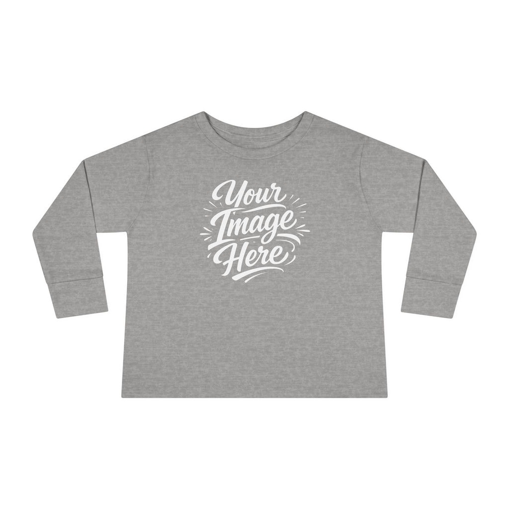 Toddler Long Sleeve Tee — Custom Image & Optional Text