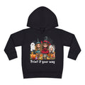 Toddler Hoodie — Cute Halloween Witch Girls Pumpkin Design - CAN CUSTOMIZE IMAGE AND/OR TEXT