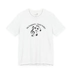 Music Therapy Tee — "life happens • music helps" Short Sleeve Shirt