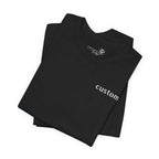 Custom Left Chest T-Shirt — Personalized Text Print
