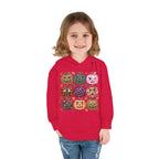 Toddler Halloween Pumpkin Hoodie — Colorful Patterned Jack-O’-Lanterns