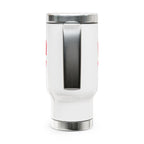 WTF Where’s the Fish — 14oz Stainless Steel Travel Mug with Handle