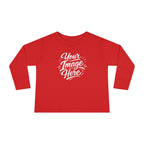 Toddler Long Sleeve Tee — Custom Image & Optional Text