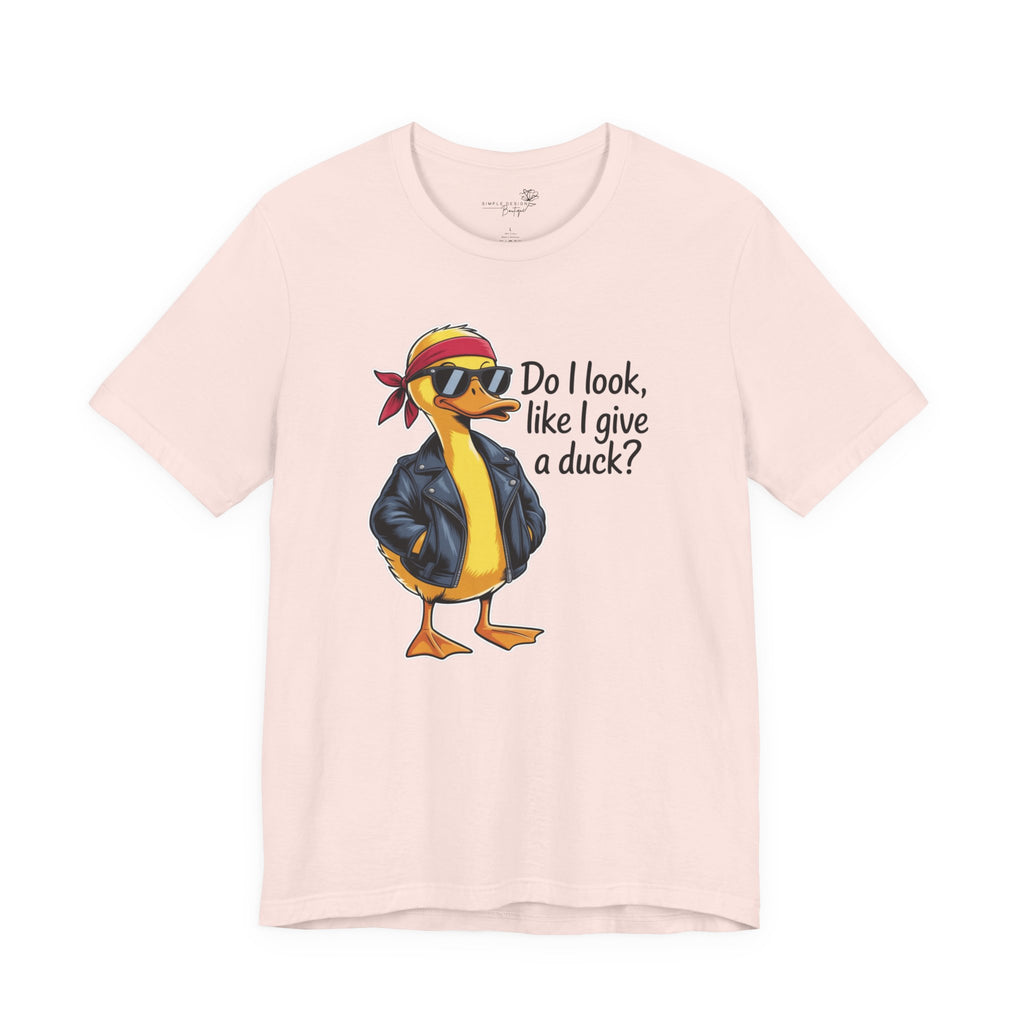Do I Look Like I Give a Duck — Funny Cartoon Duck Women's T-Shirt