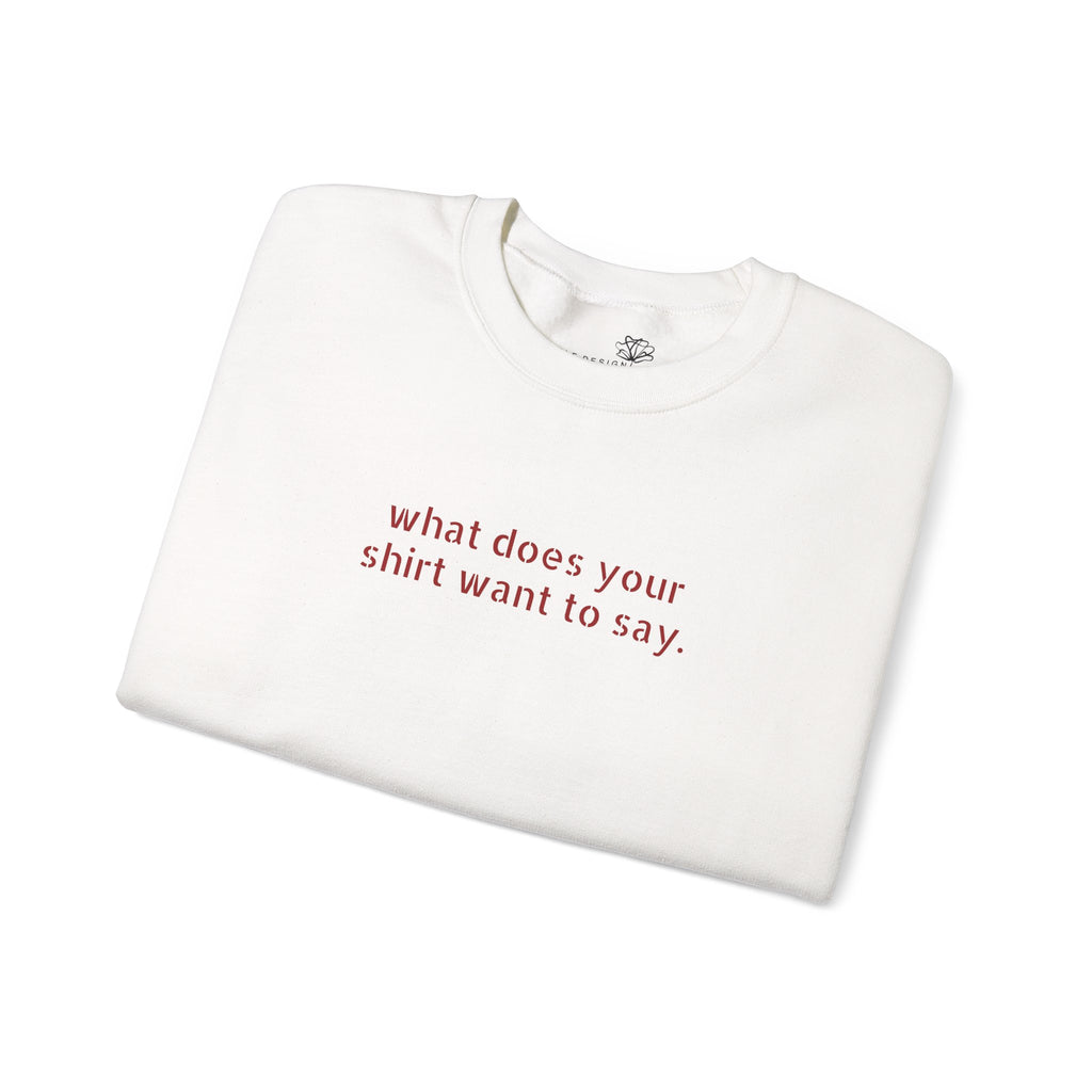 Custom Text Crewneck Sweatshirt — Say It Your Way