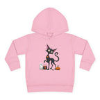 Toddler Halloween Cat Hoodie – Cute Black Kitty with Pumpkins Pullover