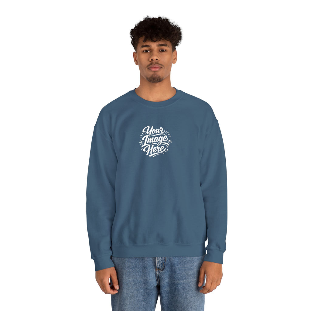 EMBROIDERED Custom Image (Dark Colors/Shades) Pullover Sweatshirts