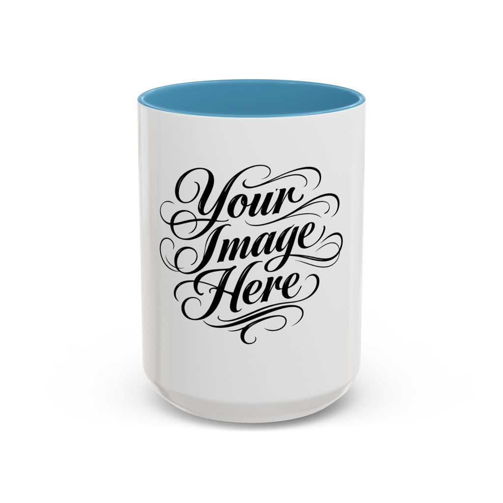 Personalized Accent Coffee Mug — Custom Image & Optional Text | 11oz & 15oz