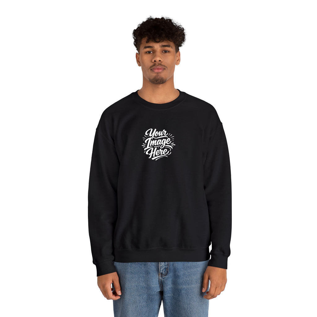 EMBROIDERED Custom Image (Dark Colors/Shades) Pullover Sweatshirts