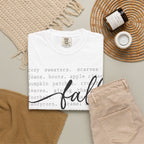 Fall Comfort Colors Graphic T-Shirt — Casual Script Autumn Tee
