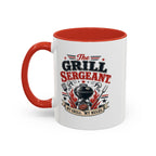 Grill Sergeant Accent Mug – "My Grill, My Rules" Coffee Cup (11/15oz)