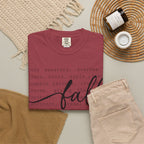Fall Comfort Colors Graphic T-Shirt — Casual Script Autumn Tee