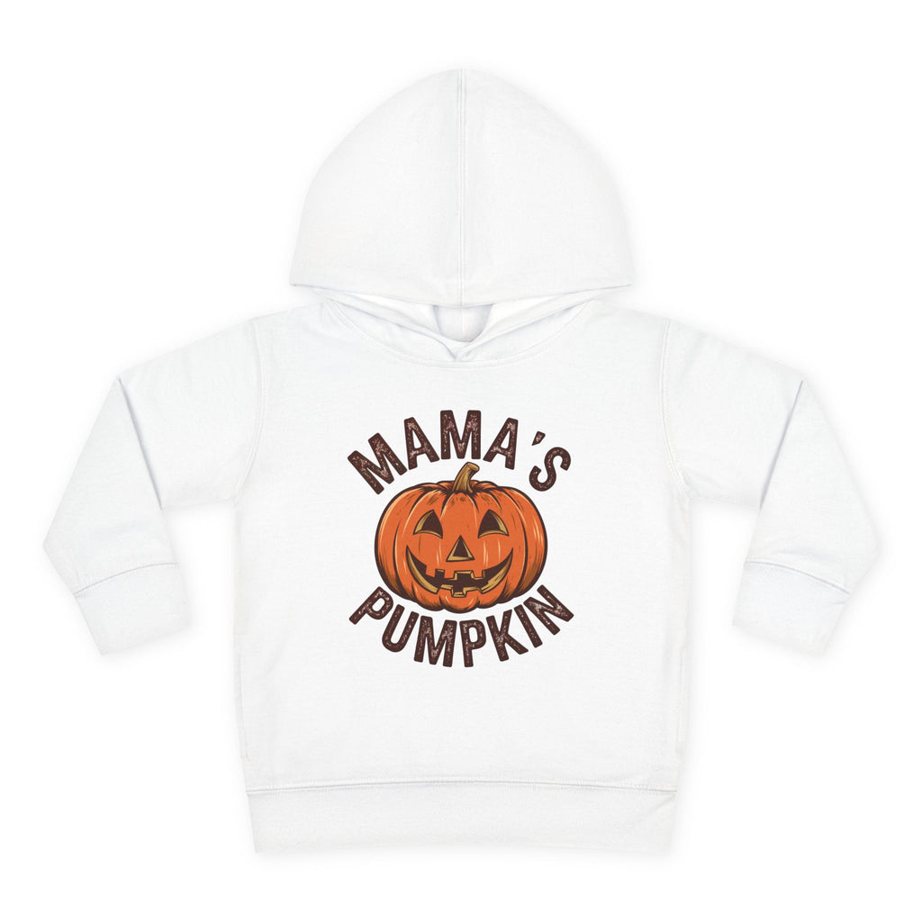 Toddler Hoodie — "Mama's Pumpkin" Halloween Jack-o'-Lantern Pullover
