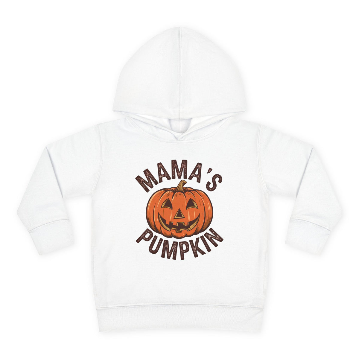 Toddler Hoodie — "Mama's Pumpkin" Halloween Jack-o'-Lantern Pullover