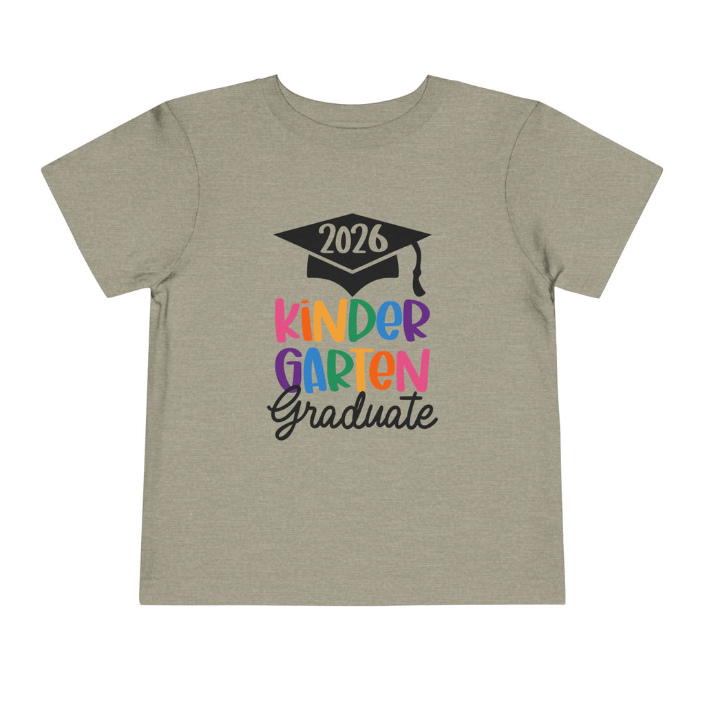 2026 Kindergarten Graduate FRONT & BACK (customize the back) Toddler T-Shirt