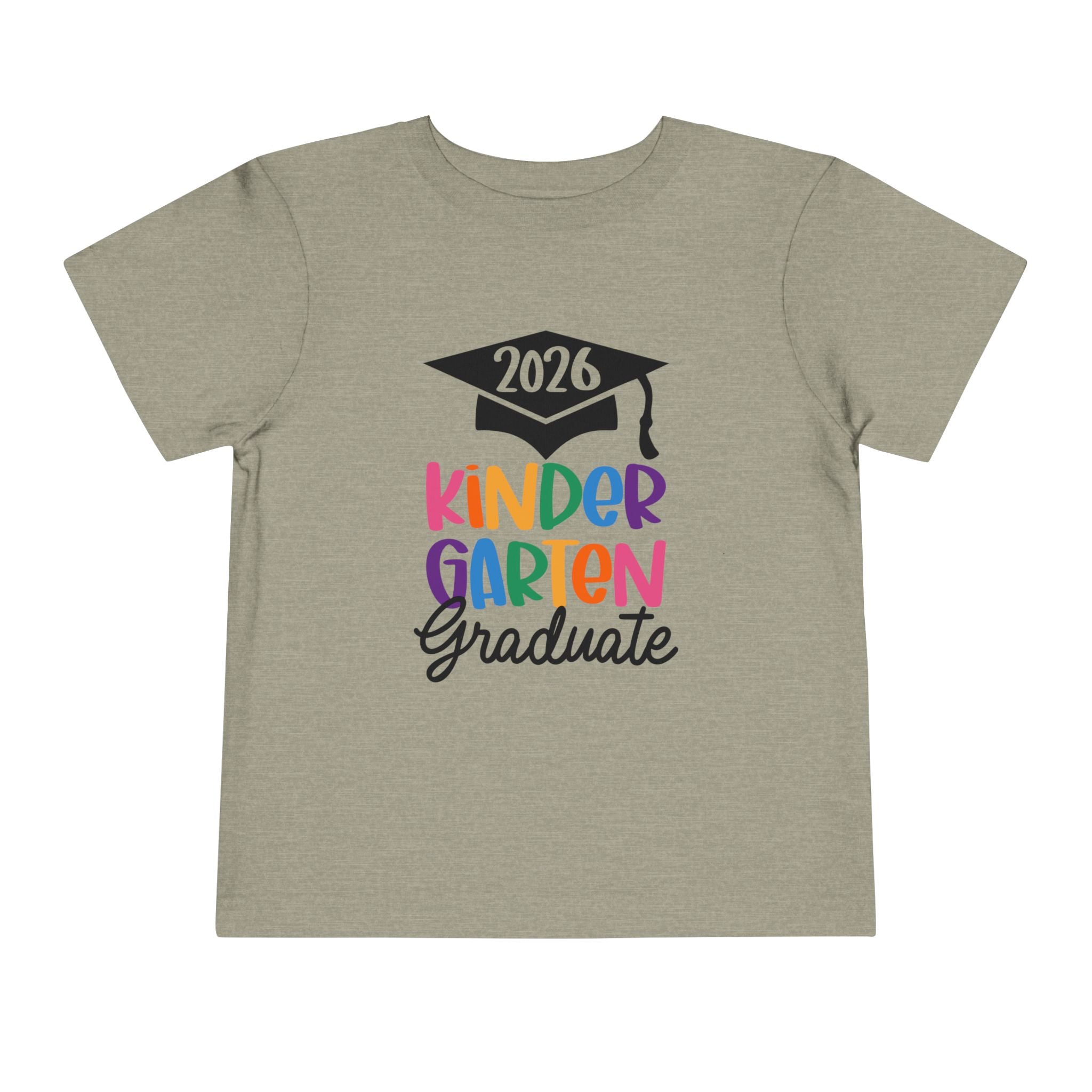 2026 Kindergarten Graduate FRONT & BACK (customize the back) Toddler T-Shirt