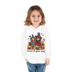 Toddler Hoodie — Cute Halloween Witch Girls Pumpkin Design - CAN CUSTOMIZE IMAGE AND/OR TEXT