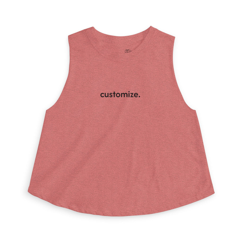 Women's Crop Tank — Custom Text