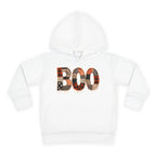 Toddler Hoodie - "BOO" Plaid Halloween Pullover