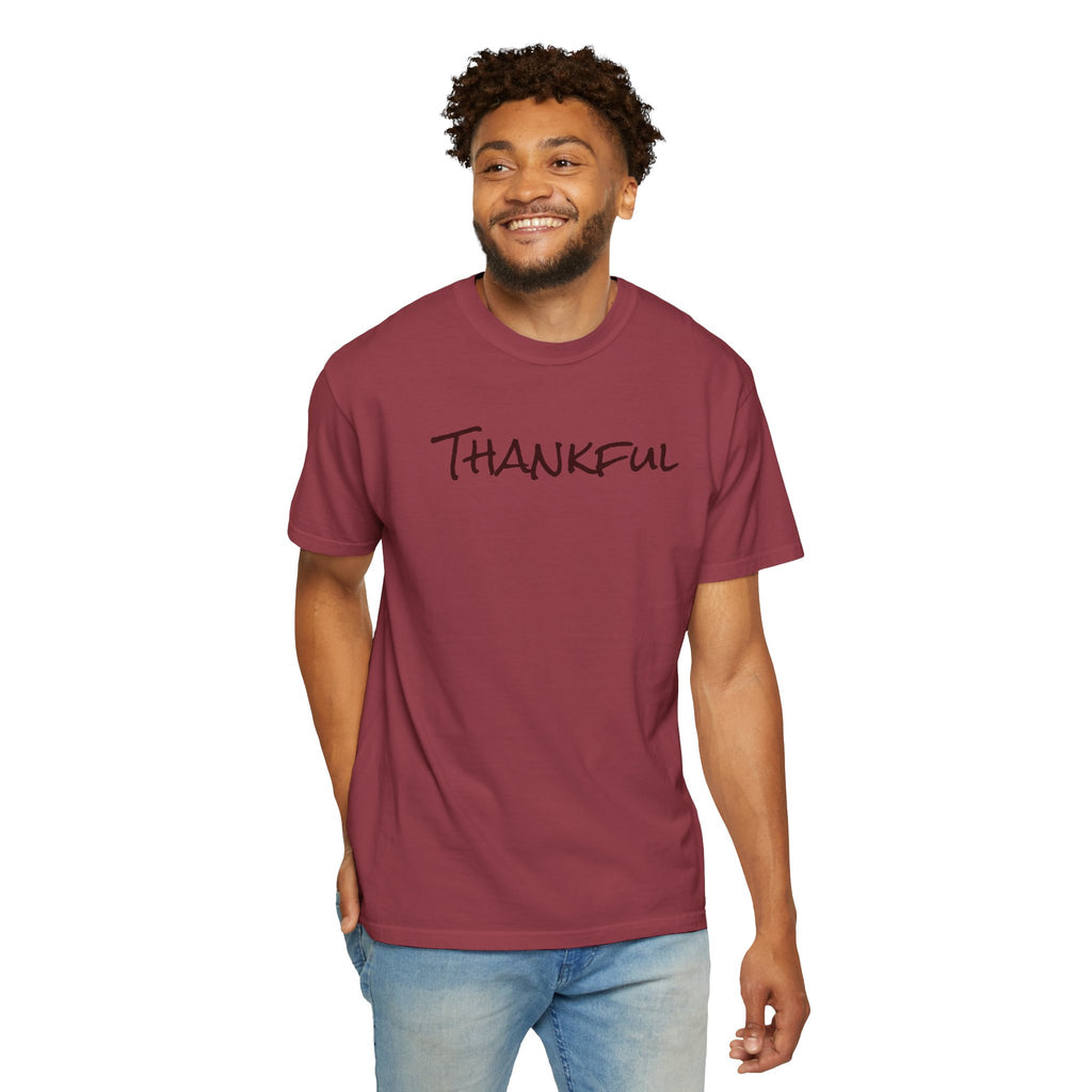 Thankful Unisex Comfort Colors T-Shirt – Gratitude Thanksgiving Tee