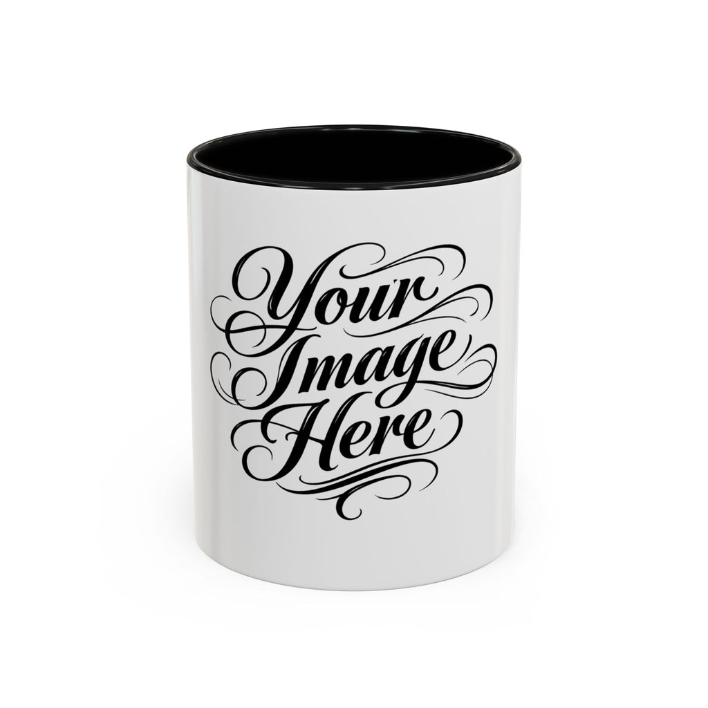 Personalized Accent Coffee Mug — Custom Image & Optional Text | 11oz & 15oz