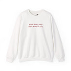 Custom Text Crewneck Sweatshirt — Say It Your Way