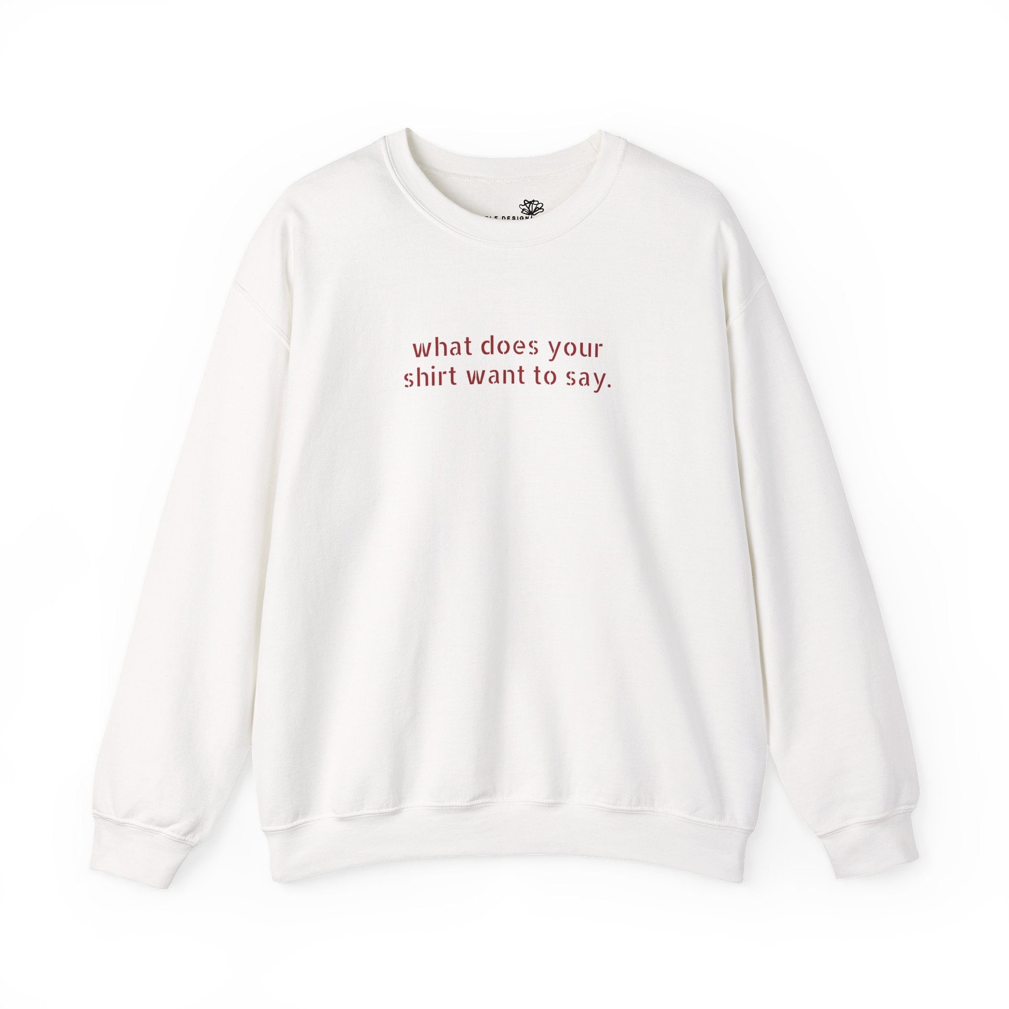 Custom Text Crewneck Sweatshirt — Say It Your Way