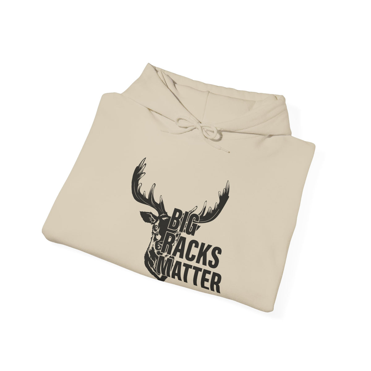 Big Racks Matter Deer Antler Hunting Graphic - Cozy Hoodie