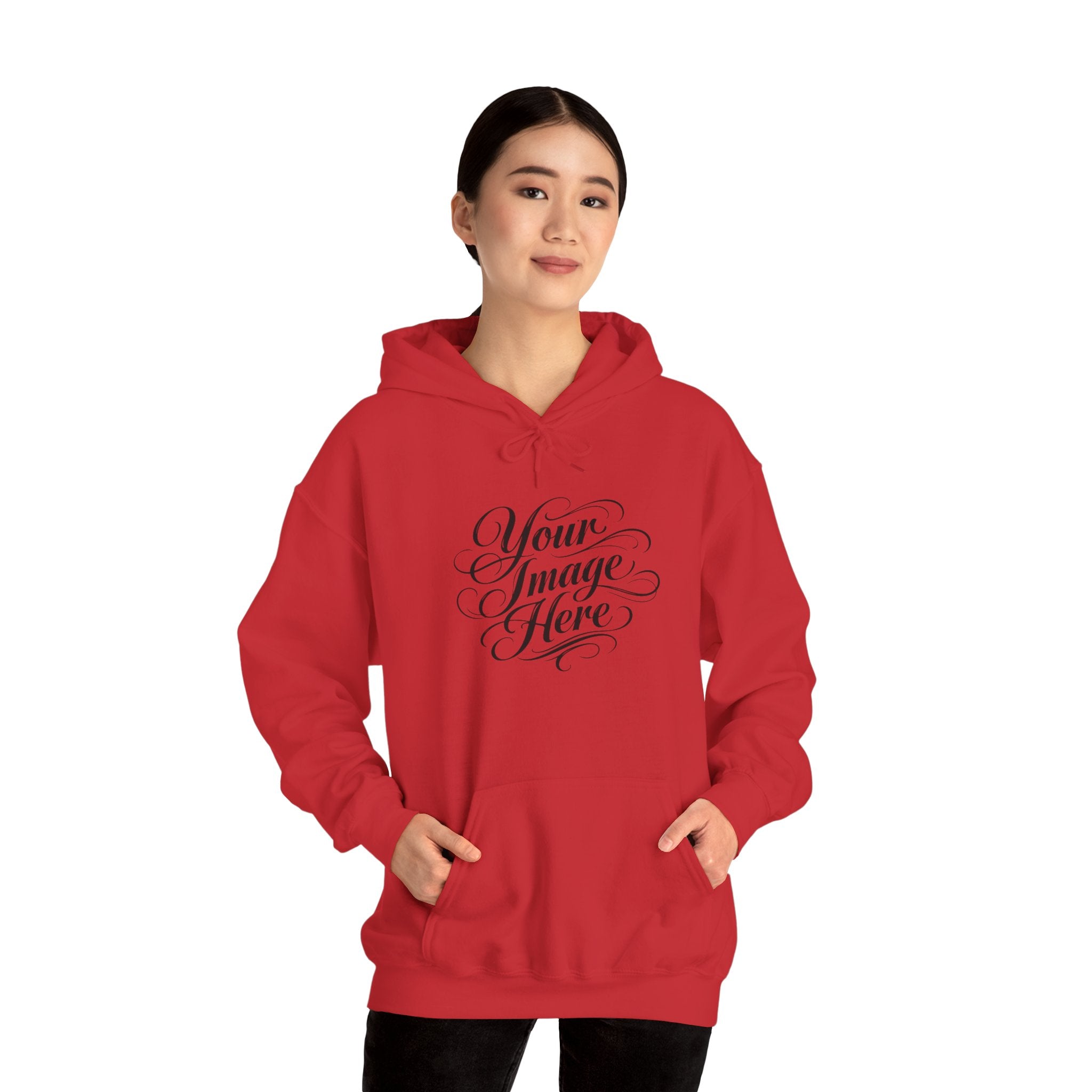 Women's Hoodie — Custom Image & Optional Text