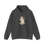 Cute Bubblegum Ghost on a Swing - Halloween Hoodie