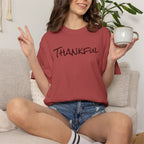 Thankful Unisex Comfort Colors T-Shirt – Gratitude Thanksgiving Tee