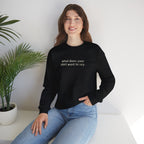 Custom Text Crewneck Sweatshirt — Say It Your Way