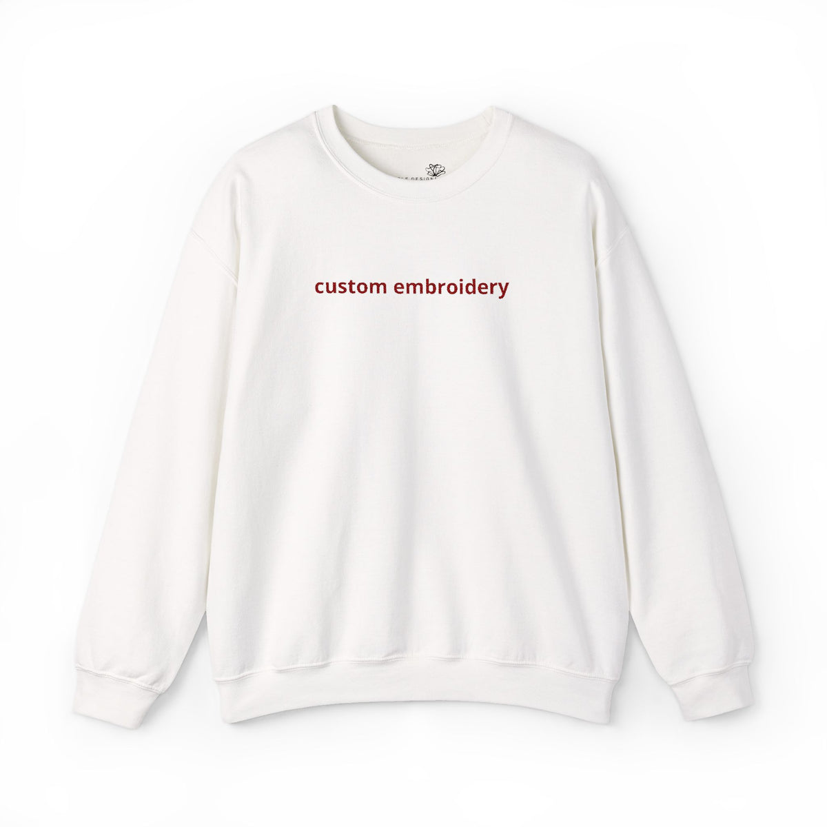 EMBROIDERED Custom Name, Quote, Date - (Light Colors/Shades) Pullover Sweatshirts