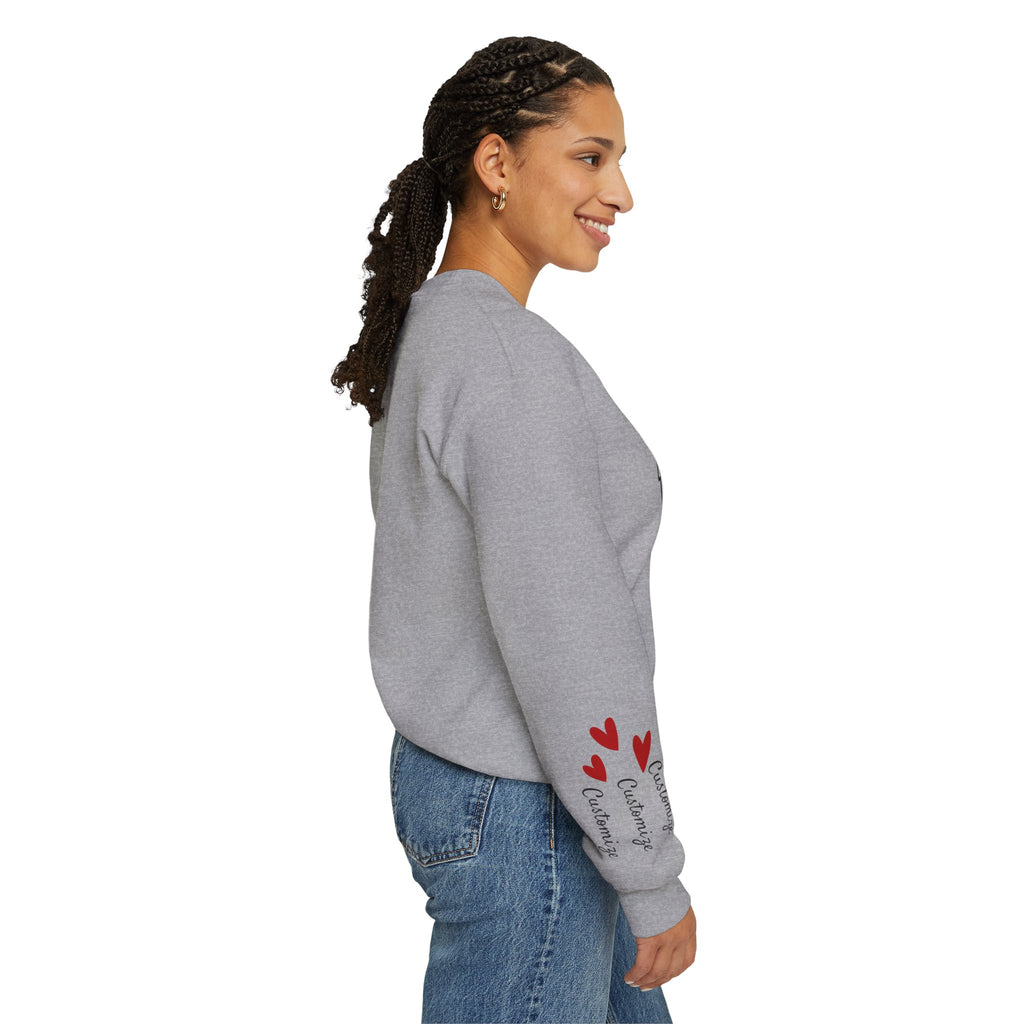 Mom Sweatshirt — Personalized Kids' Names on the Sleeve