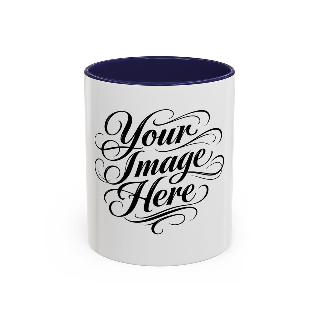 Personalized Accent Coffee Mug — Custom Image & Optional Text | 11oz & 15oz