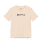 Custom Text Embroidered T-Shirt — Your Words, Stitched in Style