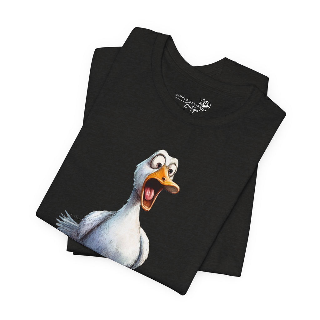 Oh No You Didn't! Surprised Duck Unisex T-Shirt - Print