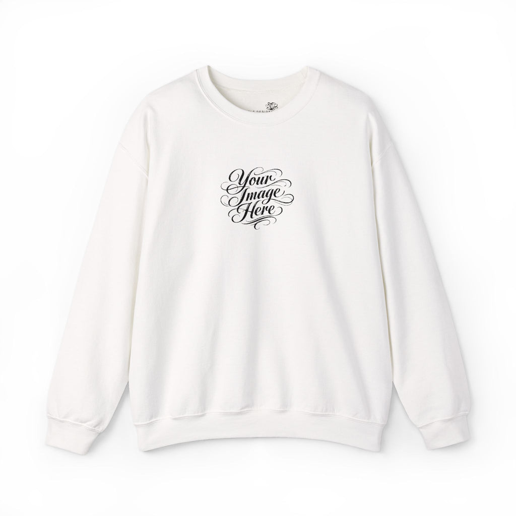 EMBROIDERED Custom Image (Light Colors/Shades) Pullover Sweatshirts