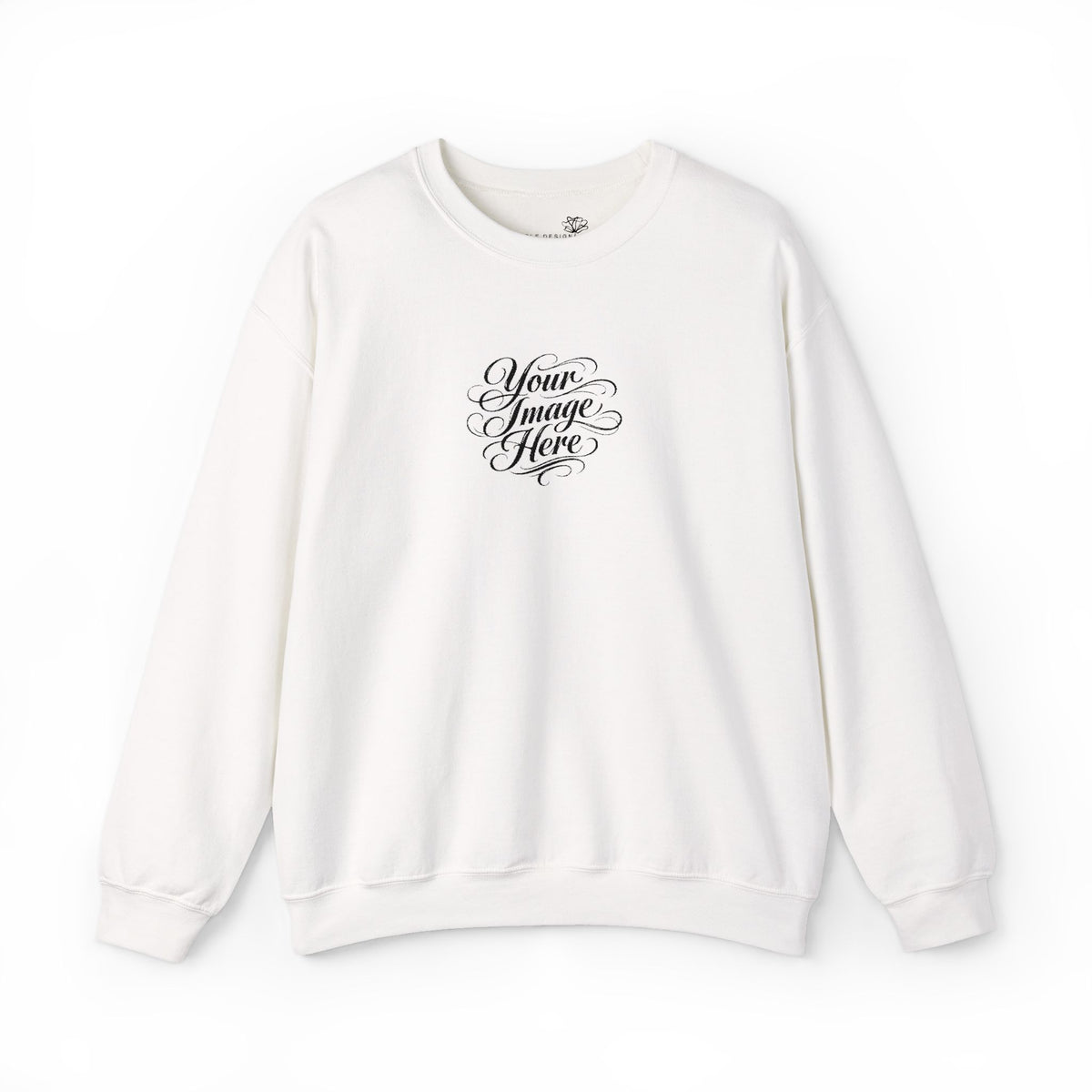 EMBROIDERED Custom Image (Light Colors/Shades) Pullover Sweatshirts