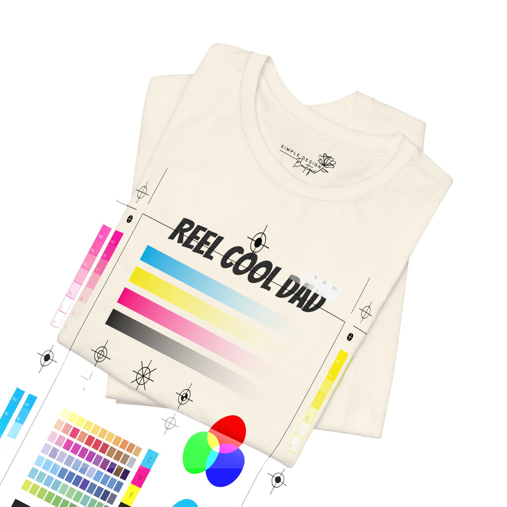 Reel Cool Dad — Embroidered T-Shirt