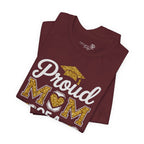 Proud Mom of a 2026 Graduate FRONT & BACK upload photo T-Shirt