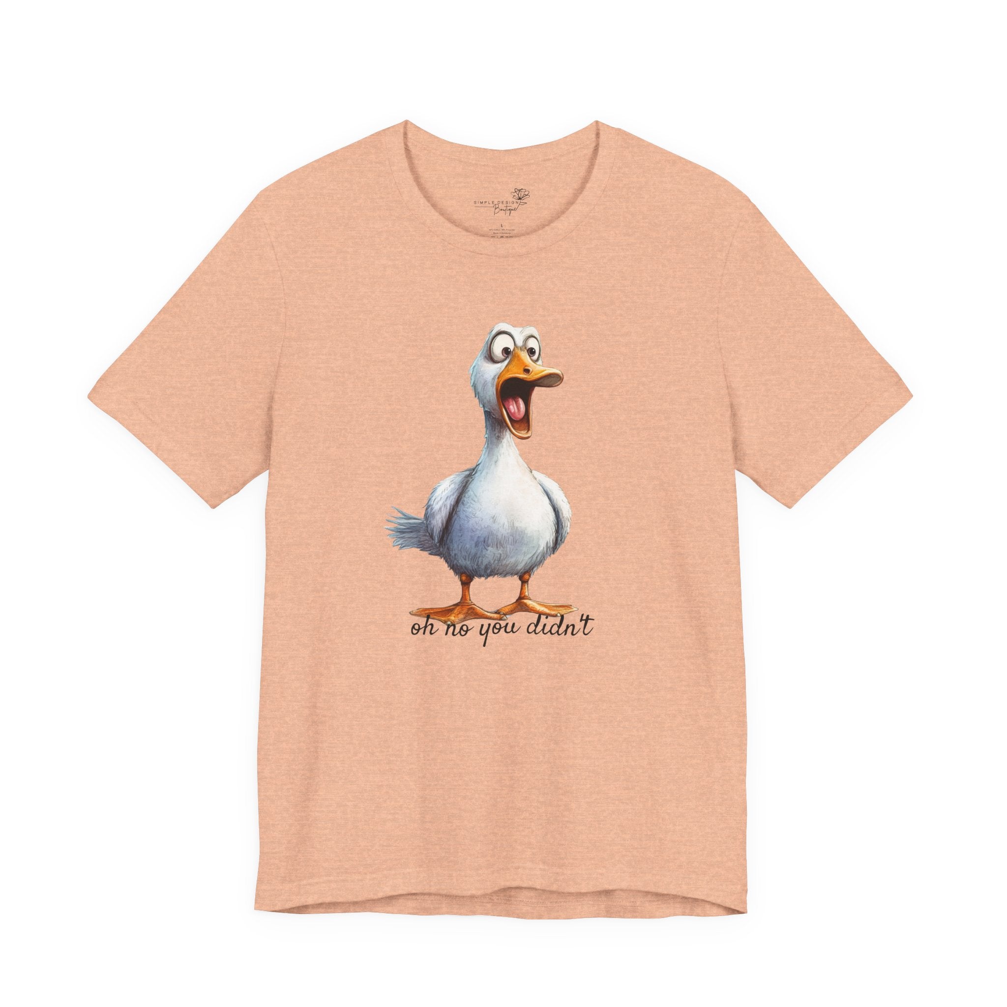 Oh No You Didn't! Surprised Duck Unisex T-Shirt - Print