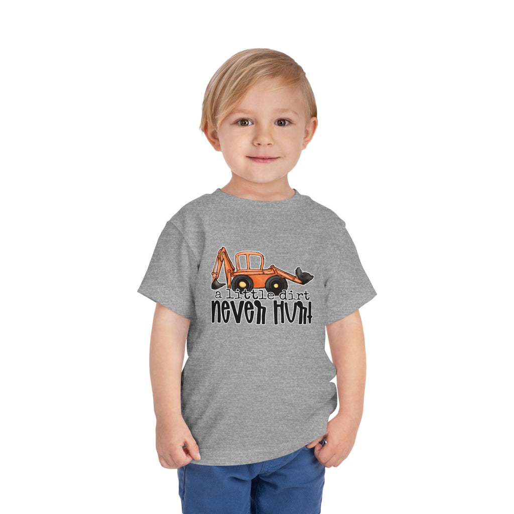 A Little Dirt Never Hurt — Funny Toddler Truck Graphic Tee