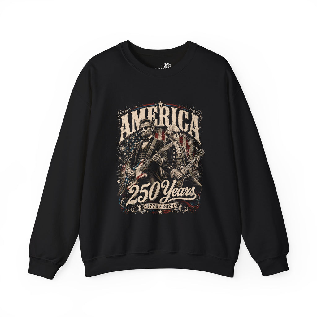 1776–2026 America 250 Years Eagle Crewneck Sweatshirt — Patriotic Anniversary Gift | S–3XL