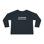 Sassy Since Birth — Not Changing Anytime Soon | Front & Back Toddler Tee